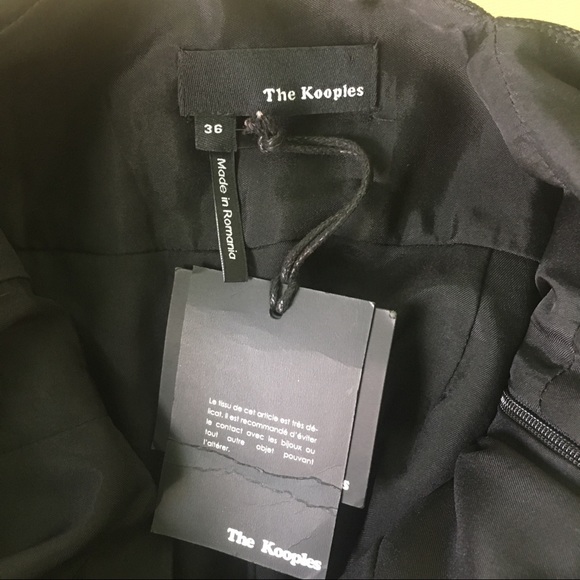 The Kooples Black Mini Dress - Picture 7 of 8